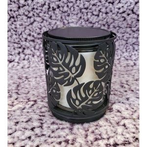 Bath & Body Works Black Monstera Leaves Single Wick Candle Holder